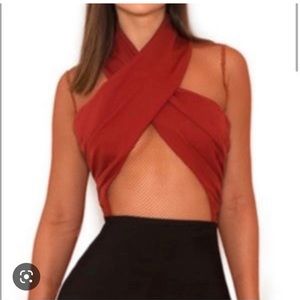 House of CB rust bodysuit